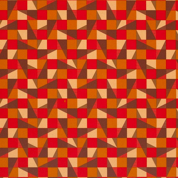 Remnant of Momentum Silica Checker Sumac Upholstery Vinyl