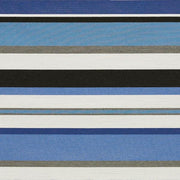 Remnant of Arc-Com Sonata Stripe Midnight Sunbrella Upholstery Fabric
