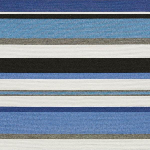 Remnant of Arc-Com Sonata Stripe Midnight Sunbrella Upholstery Fabric