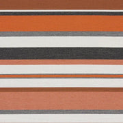 Remnant of Arc-Com Sonata Stripe Orange Sunbrella Upholstery Fabric