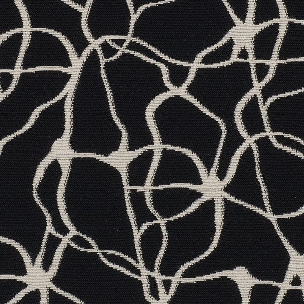 Mayer Synapse Obsidian Black Upholstery Fabric