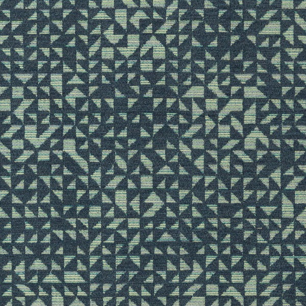 Remnant of Wolf Gordon Tangram Azure Sunbrella Upholstery Fabric