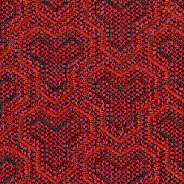 Remnant of Designtex Tessellate Rhubarb Upholstery Fabric