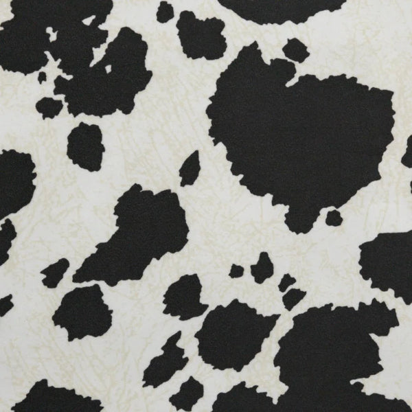 Top Fabric Safari Cow Black Velvet Upholstery Fabric
