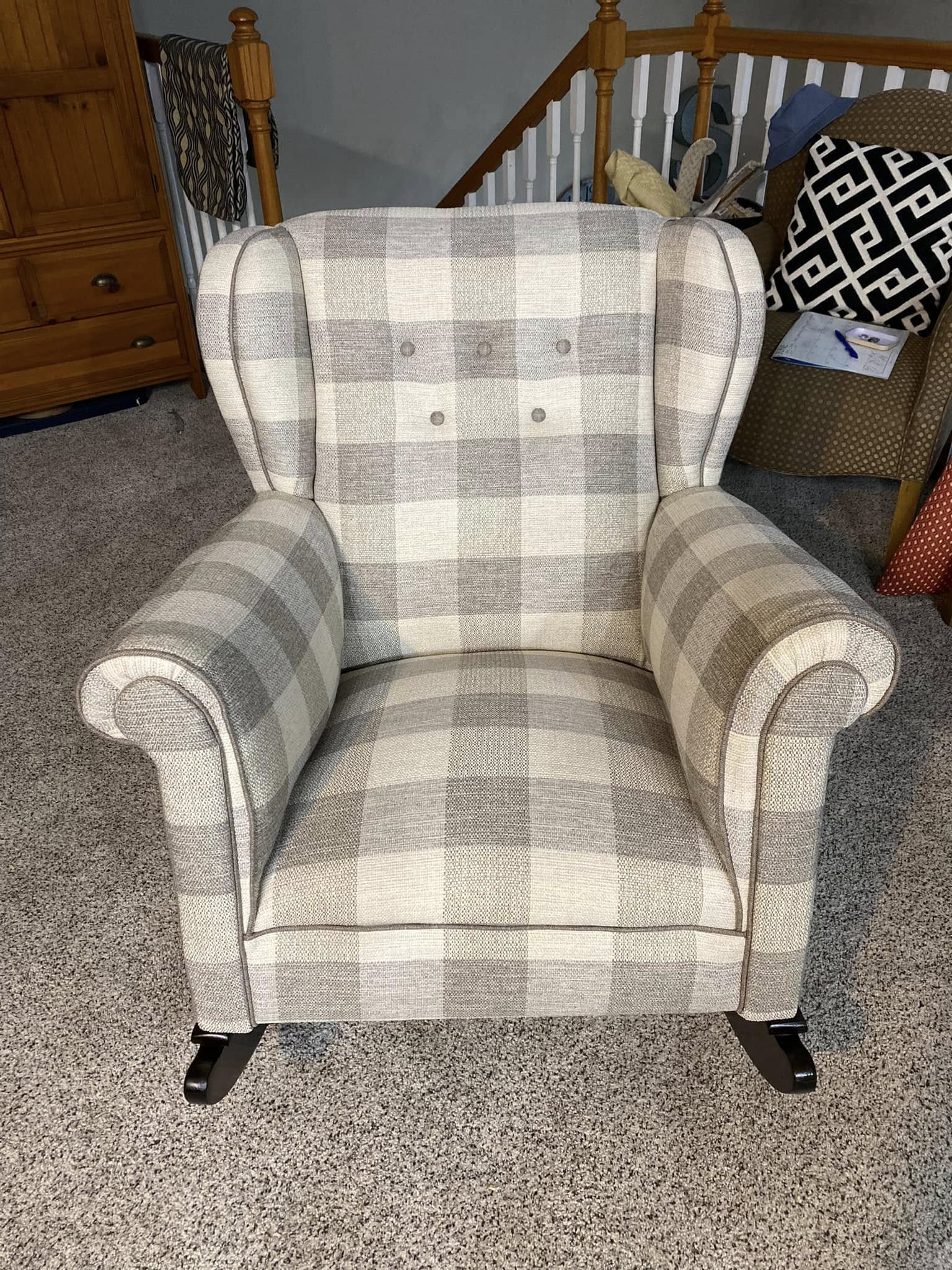 Swavelle Mill Creek Buffalo Check Charcoal Gray Upholstery Fabric