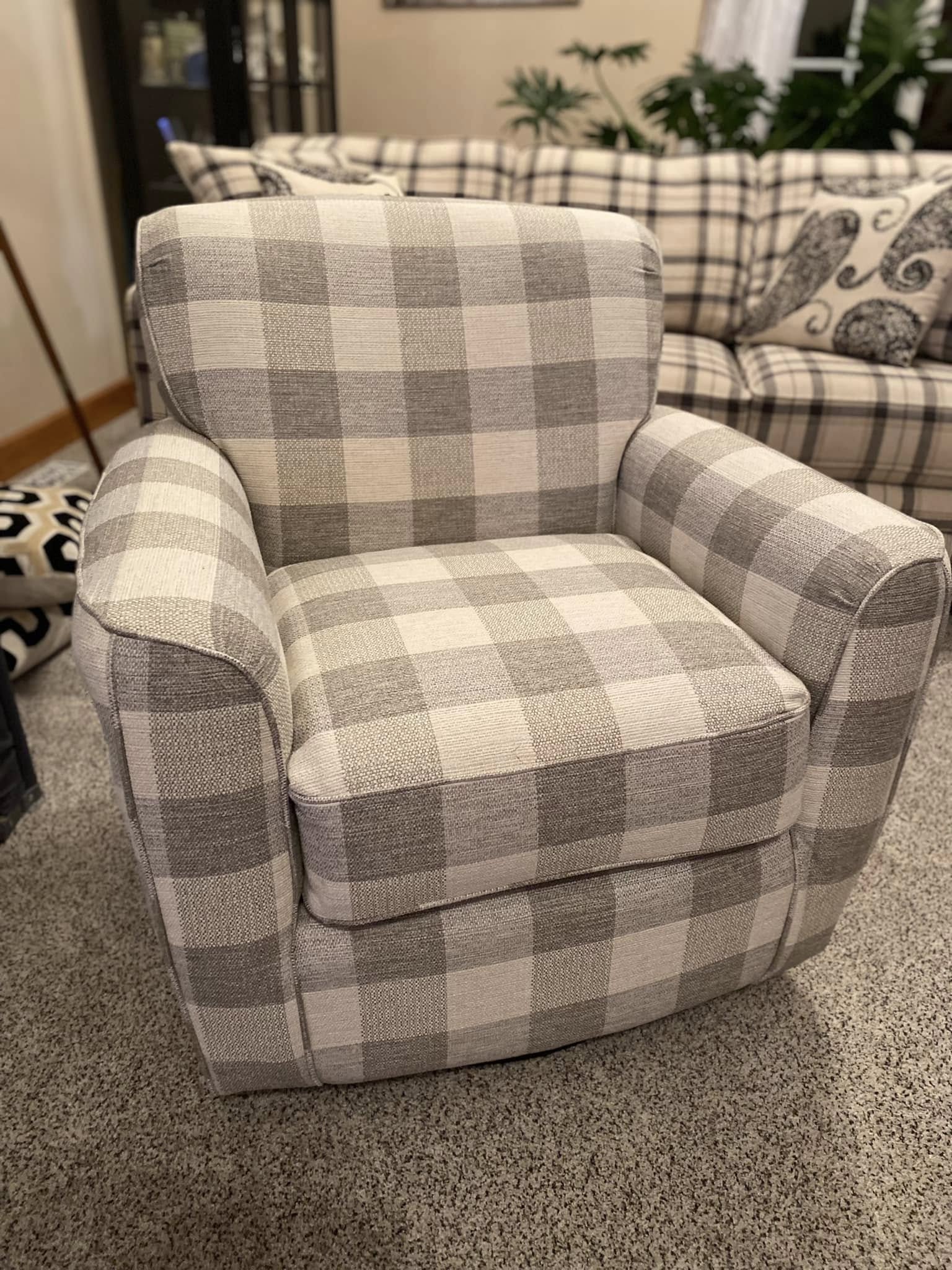 Swavelle Mill Creek Buffalo Check Charcoal Gray Upholstery Fabric