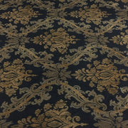 Remnant of Swavelle Mill Creek Fuller Noir Tapestry Black Upholstery Fabric