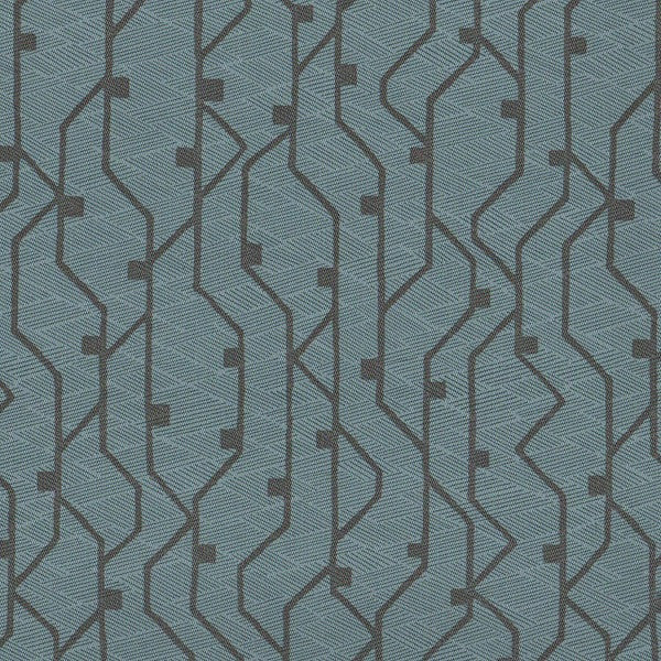 Arc-Com Tectonic Seafoam Geometric Blue Upholstery Fabric
