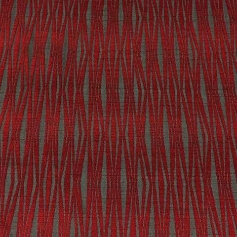 HBF Woodblock Lacquer Red Upholstery Fabric