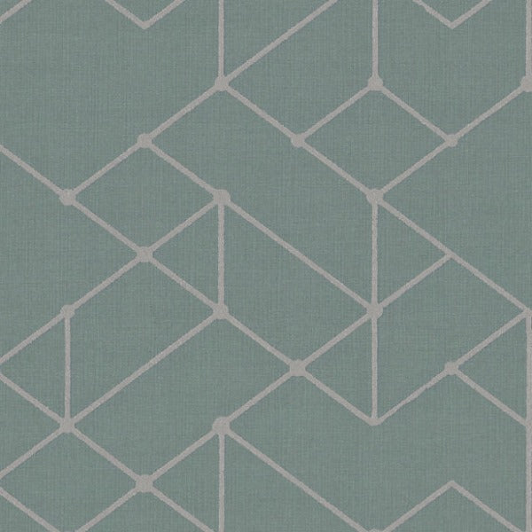 Fabric Remnant of Mayer Fabrics Vector Mint Upholstery Vinyl