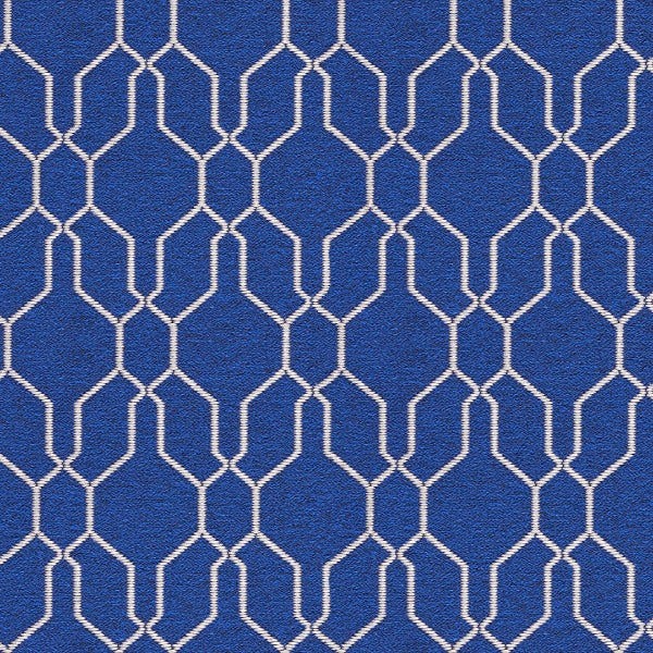 Remnant of Arc-Com Venture Sapphire Upholstery Fabric