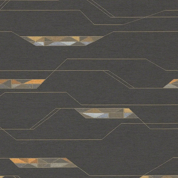 CF Stinson Voltage Storm Geometric Gray Upholstery Fabric