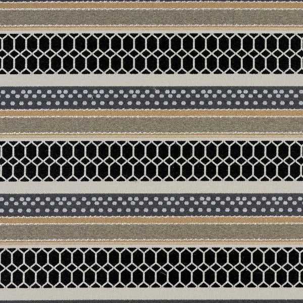 Remnant of Arc-Com Wanderer Ebony Upholstery Fabric