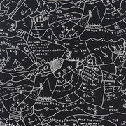 Momentum Well Well Well Black Upholstery Fabric
