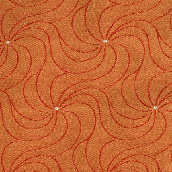 Remnant of Brentano Whirlwind Blood Orange Upholstery Fabric