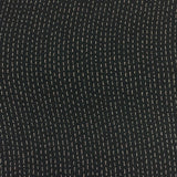Knoll Zen Wave Woodblock Weaved Black Upholstery Fabric
