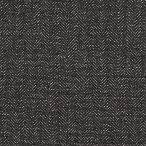 Designtex Tiny Herringbone Dark Charcoal Gray Upholstery Fabric