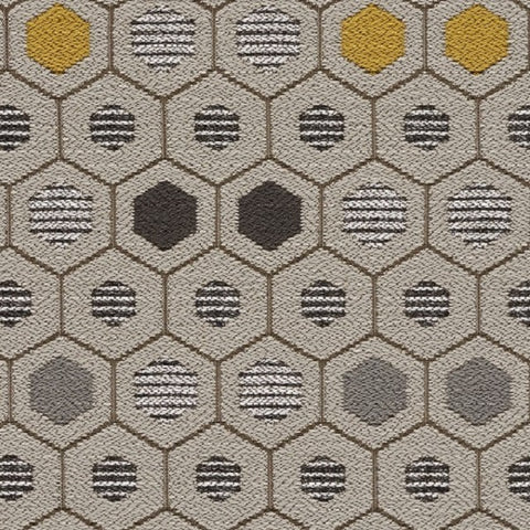 Designtex Segment Warbler Honeycomb Design Gray Upholstery Fabric