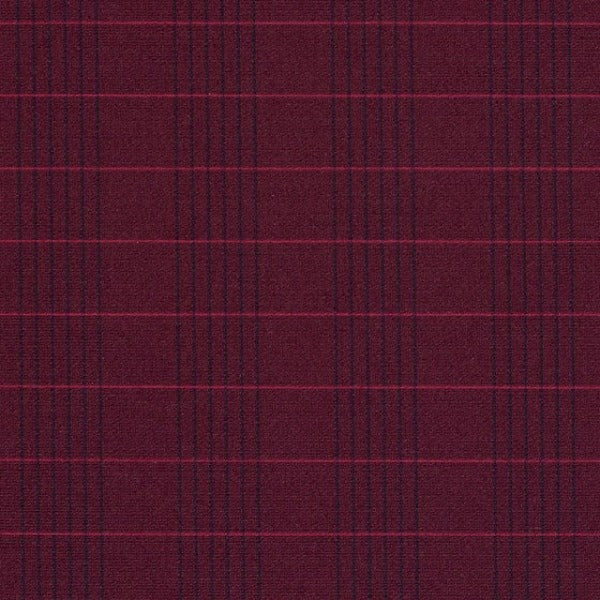  Designtex Windowpane Crypton Port Red Upholstery Fabric