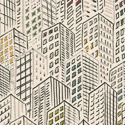 Brentano Cityscape Reliance Modern Designed White Upholstery Fabric