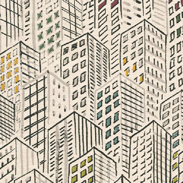 Brentano Cityscape Reliance Modern Designed White Upholstery Fabric