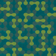 Maharam Mortise Peacock Geometric Green Upholstery Fabric