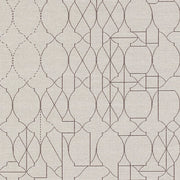 Maharam Vestige Plan Abstract Geometric Ogee White Upholstery Fabric