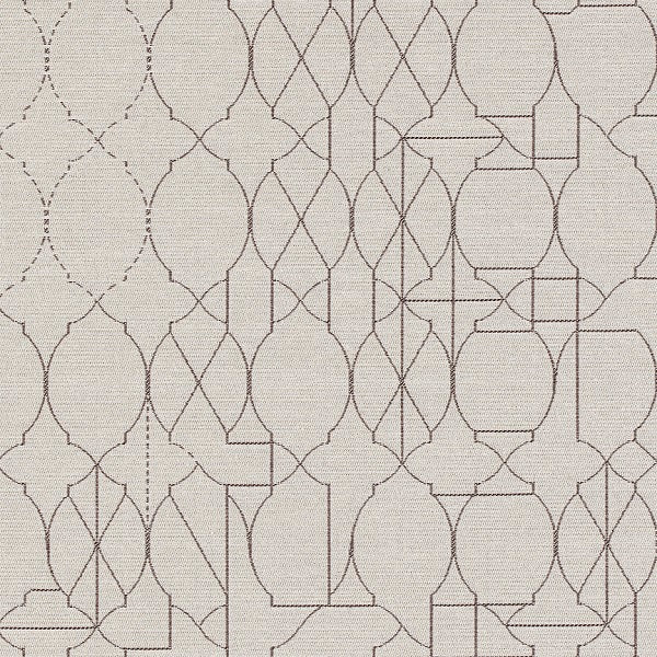 Maharam Vestige Plan Abstract Geometric Ogee White Upholstery Fabric