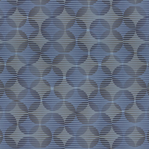 Lens Depth Overlapping Circles Grey Upholstery Vinyl