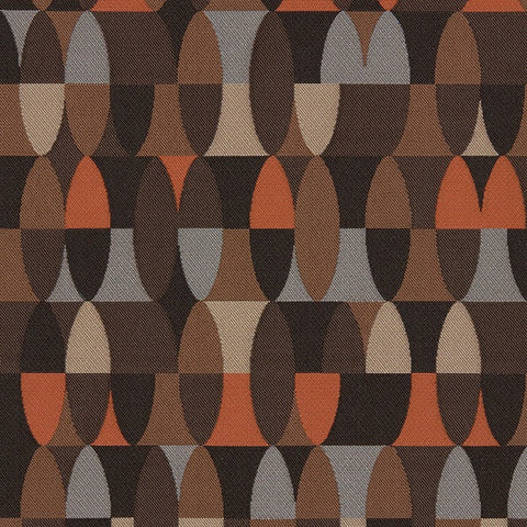 Maharam Span Char Geometric Brown Upholstery Fabric