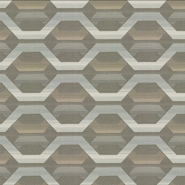 Remnant of Carnegie Hive 20 Sunbrella Gray Upholstery Fabric