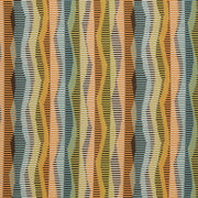 Arc-Com Zip Line Herb Wavy Striped Orange Upholstery Fabric