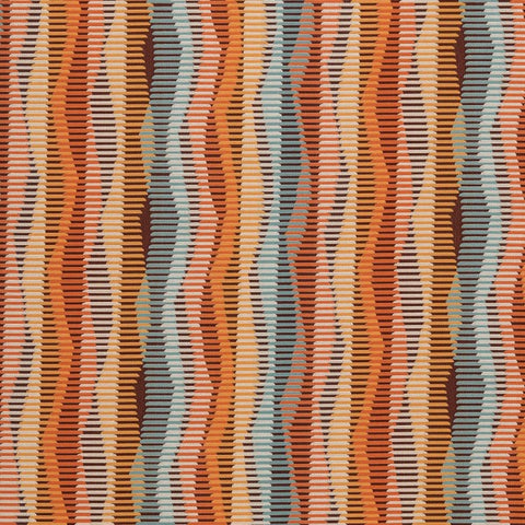 Remnant of Arc-Com Zip Line Sunset Upholstery Fabric