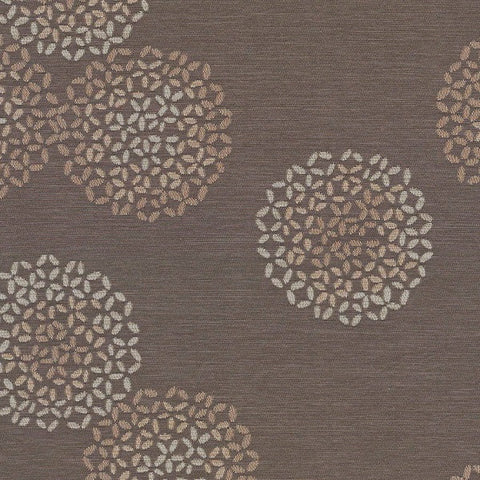 Remnant of Arc-Com Brayer Flower Stone Upholstery Fabric