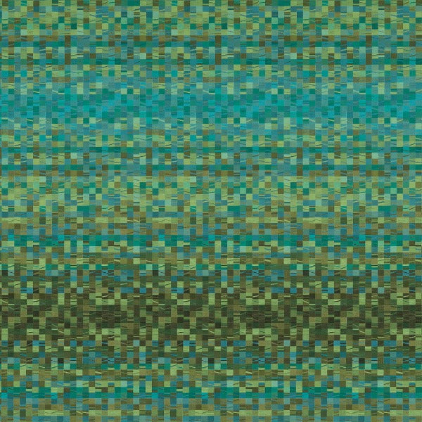 Remnant of Arc-Com Shift Jungle Upholstery Fabric