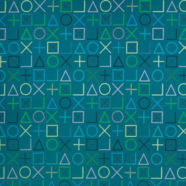 Remnant of Arc-Com Elementary Caribbean Upholstery Fabric