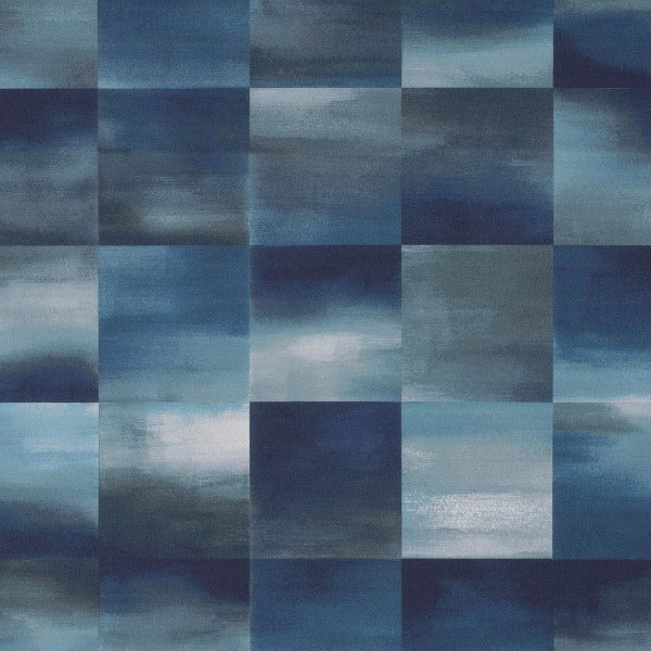 Arc Com Montage Indigo Upholstery Fabric