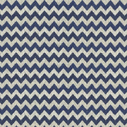 Remnant of Carnegie Herald 66 Blue Upholstery Fabric
