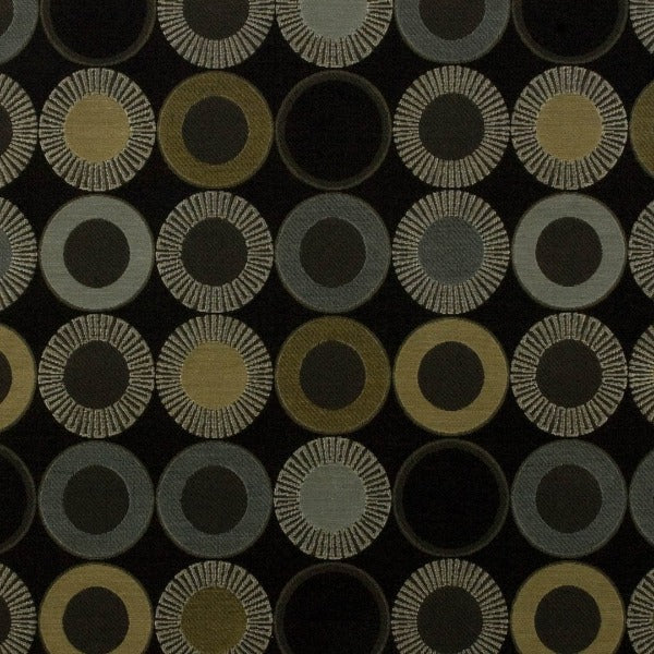 Arc-Com Yoyo Onyx Black Upholstery Fabric