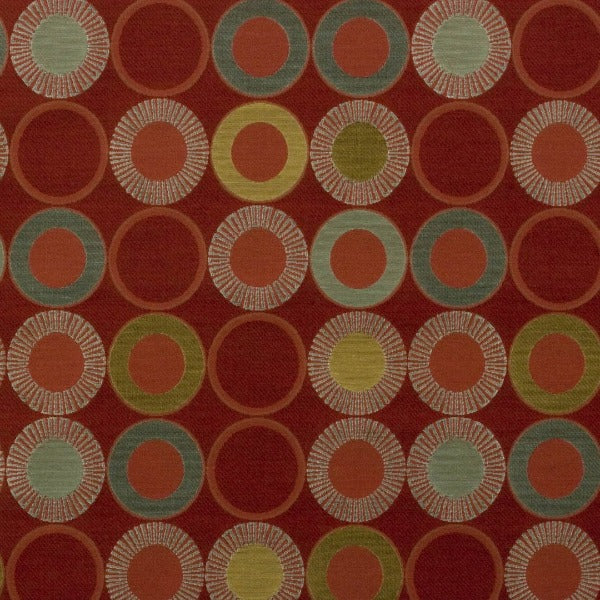Arc-Com Yoyo Cherry Red Upholstery Fabric