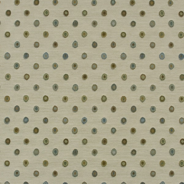 Arc-Com Bubbly Ivory Colorful Circle Upholstery Fabric