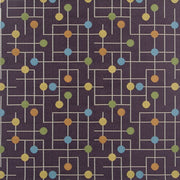 Remnant of Arc-Com Candy Land Grapeade Upholstery Fabric