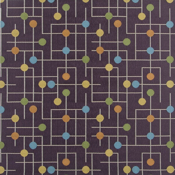 Remnant of Arc-Com Candy Land Grapeade Upholstery Fabric
