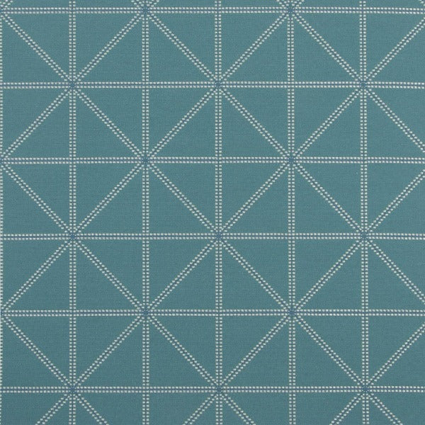 Fabric Remnant of Intersect Island Blue