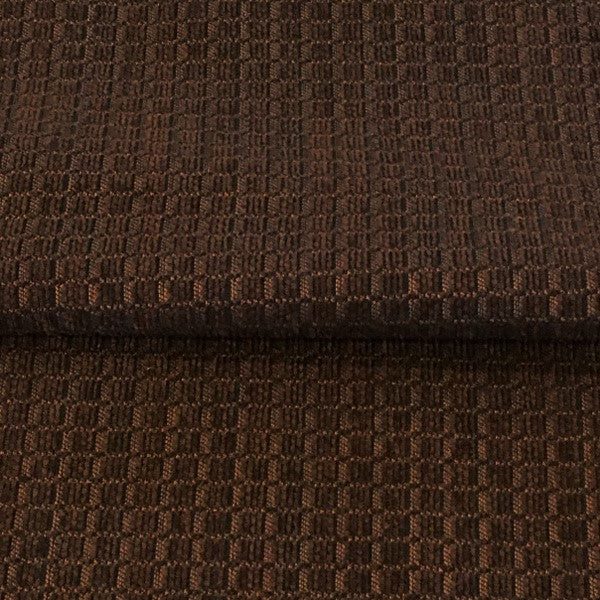 Swavelle Mill Creek Chocolate Brown Chenille Check Upholstery Fabric