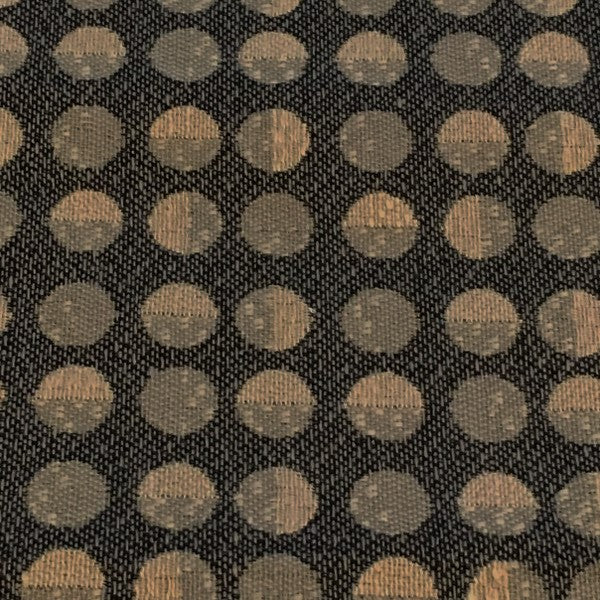 Swavelle Mill Creek Black Taupe Dotted Stripe Upholstery Fabric