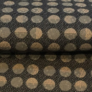 Swavelle Mill Creek Black Taupe Dotted Stripe Upholstery Fabric