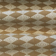 Swavelle Mill Creek Deuce Butternut Brown Beige Diamond Upholstery Fabric