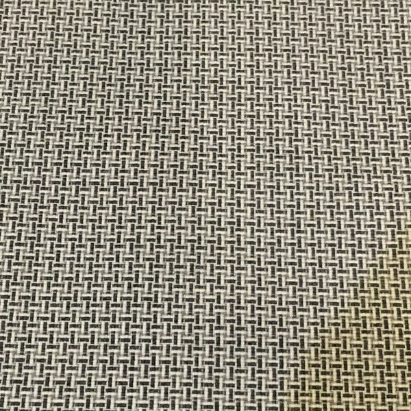 Two Tone Gray Basket Weave Design Upholstery Fabric
