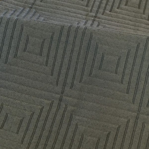 Swavelle Mill Creek Tetra Maze Manganese Gray Textured Geometric Upholstery Fabric